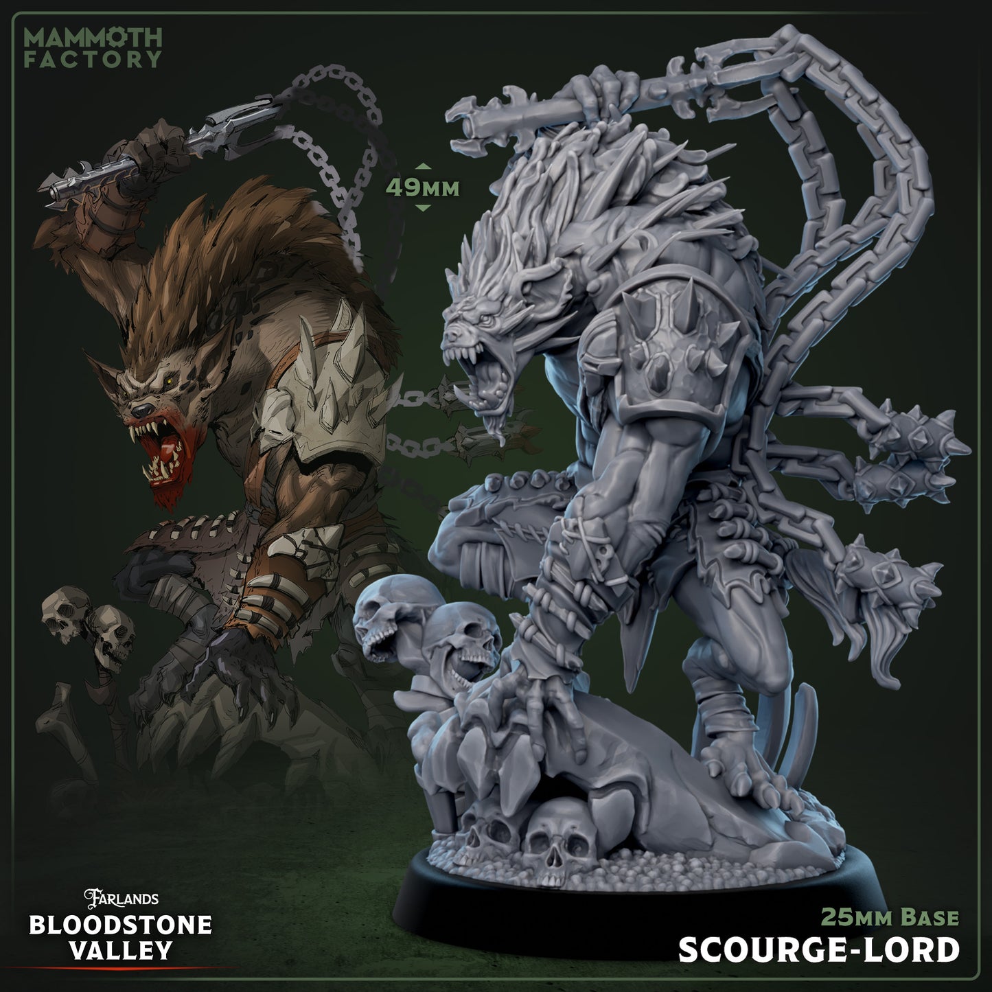 Gnoll Scourge Lord Variant A | Miniature