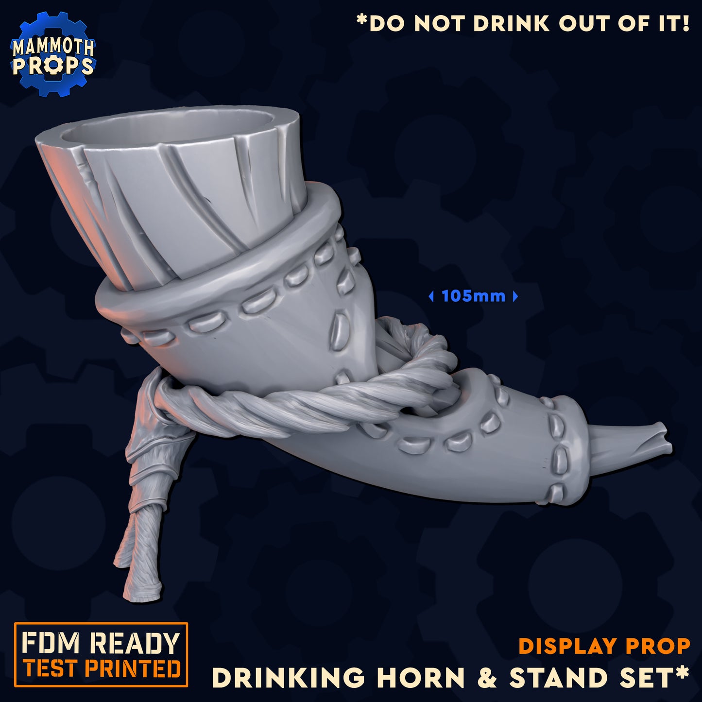 Horn & Stand Set | Life-Sized Prop