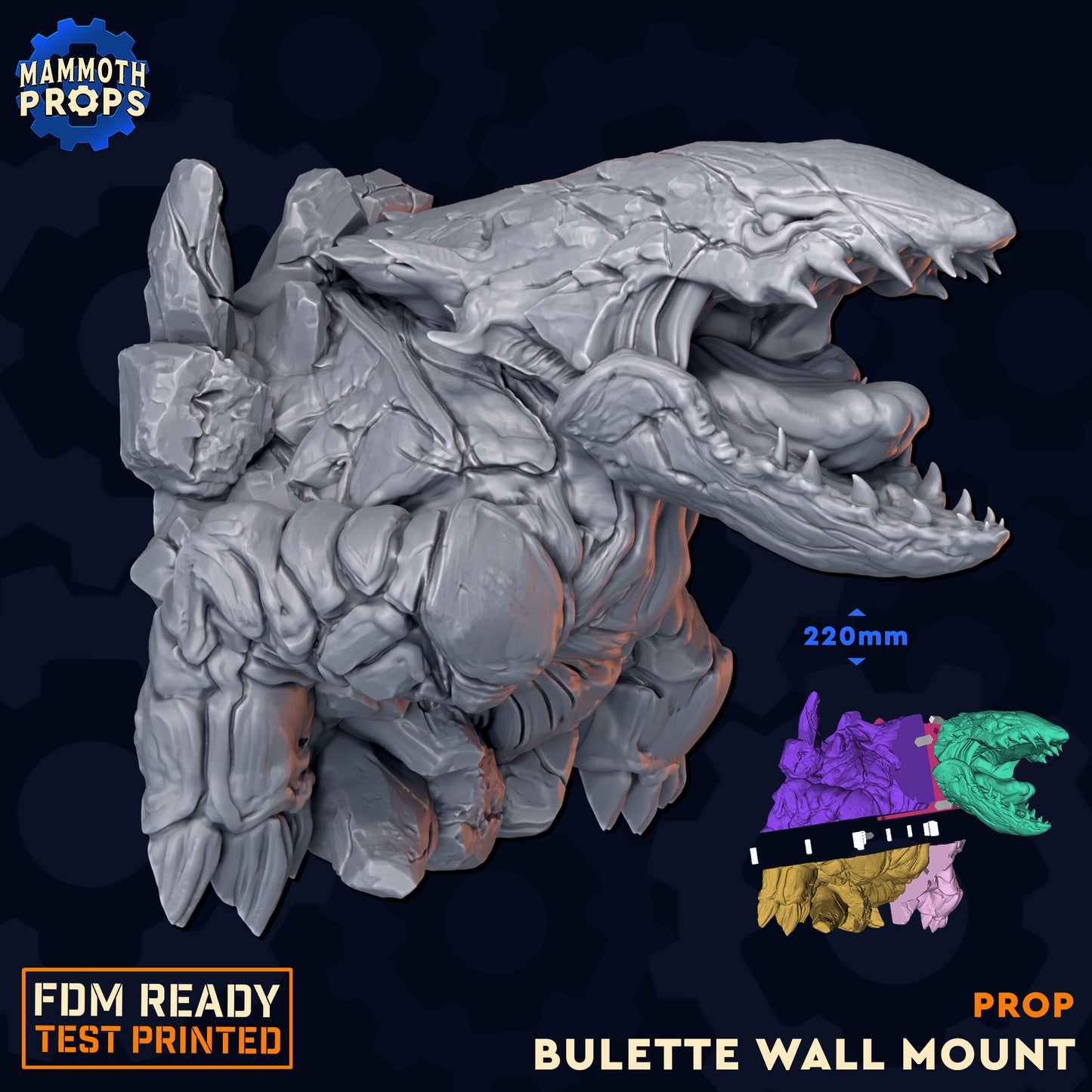 Bulette Head Trophy | Wall Mount