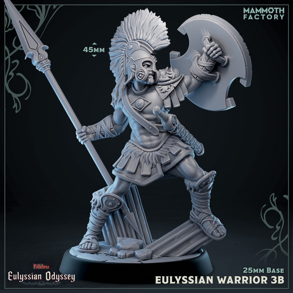 Eulyssian Warrior Spearman Variant C | Miniature
