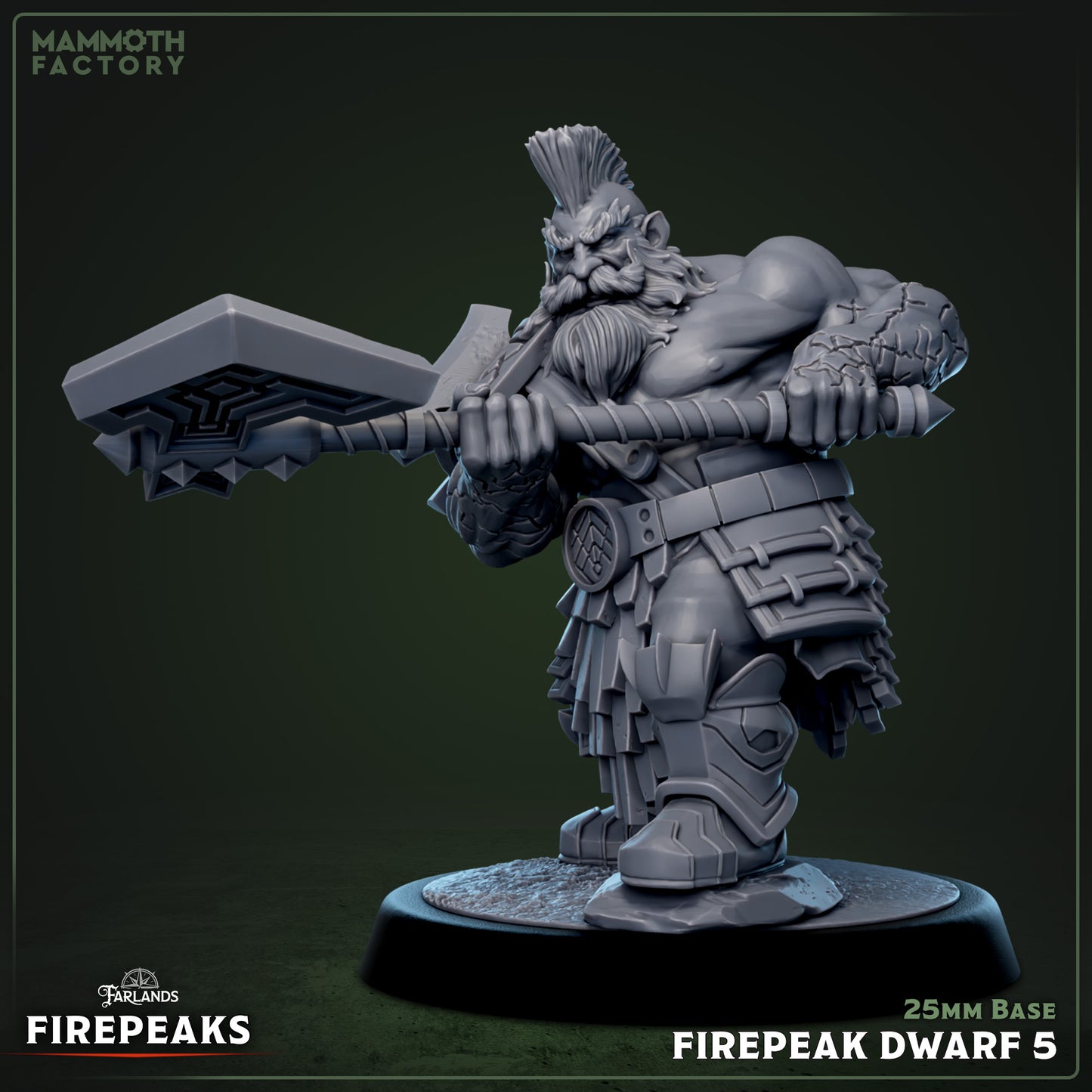 Firepeak Dwarf Variant E | Miniature
