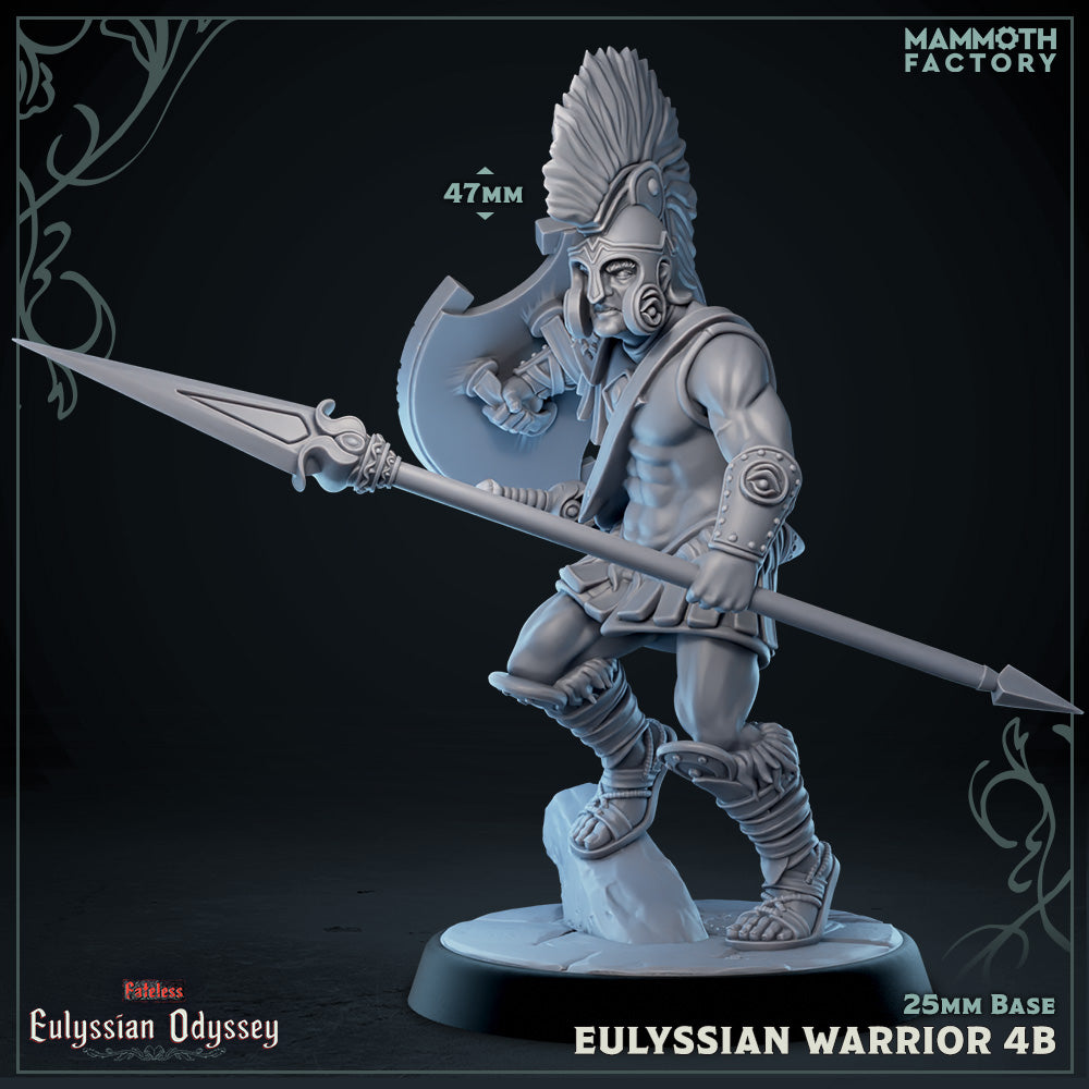 Eulyssian Warrior Spearman Variant D | Miniature