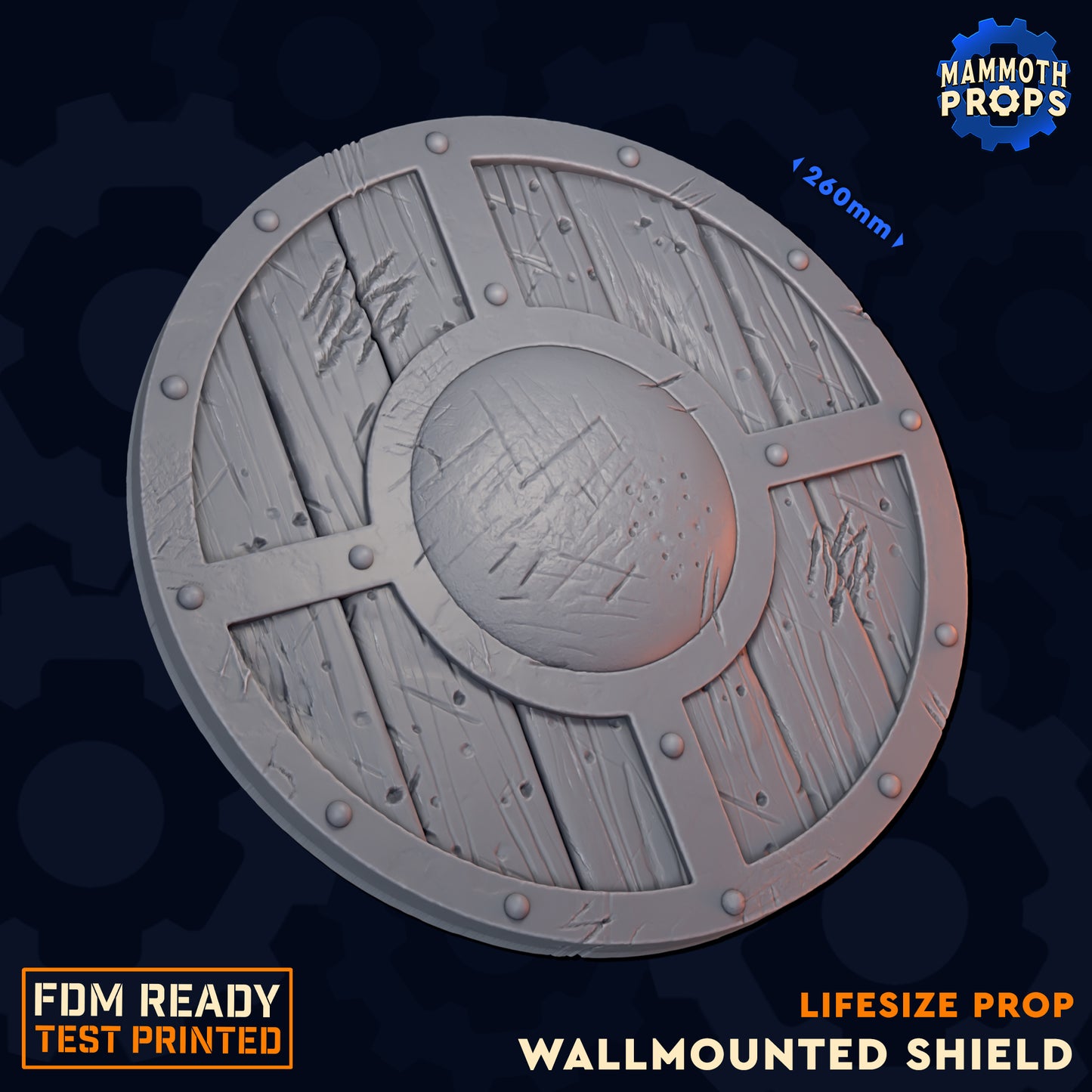 Wall-Mounted Shield | Life-Size Prop