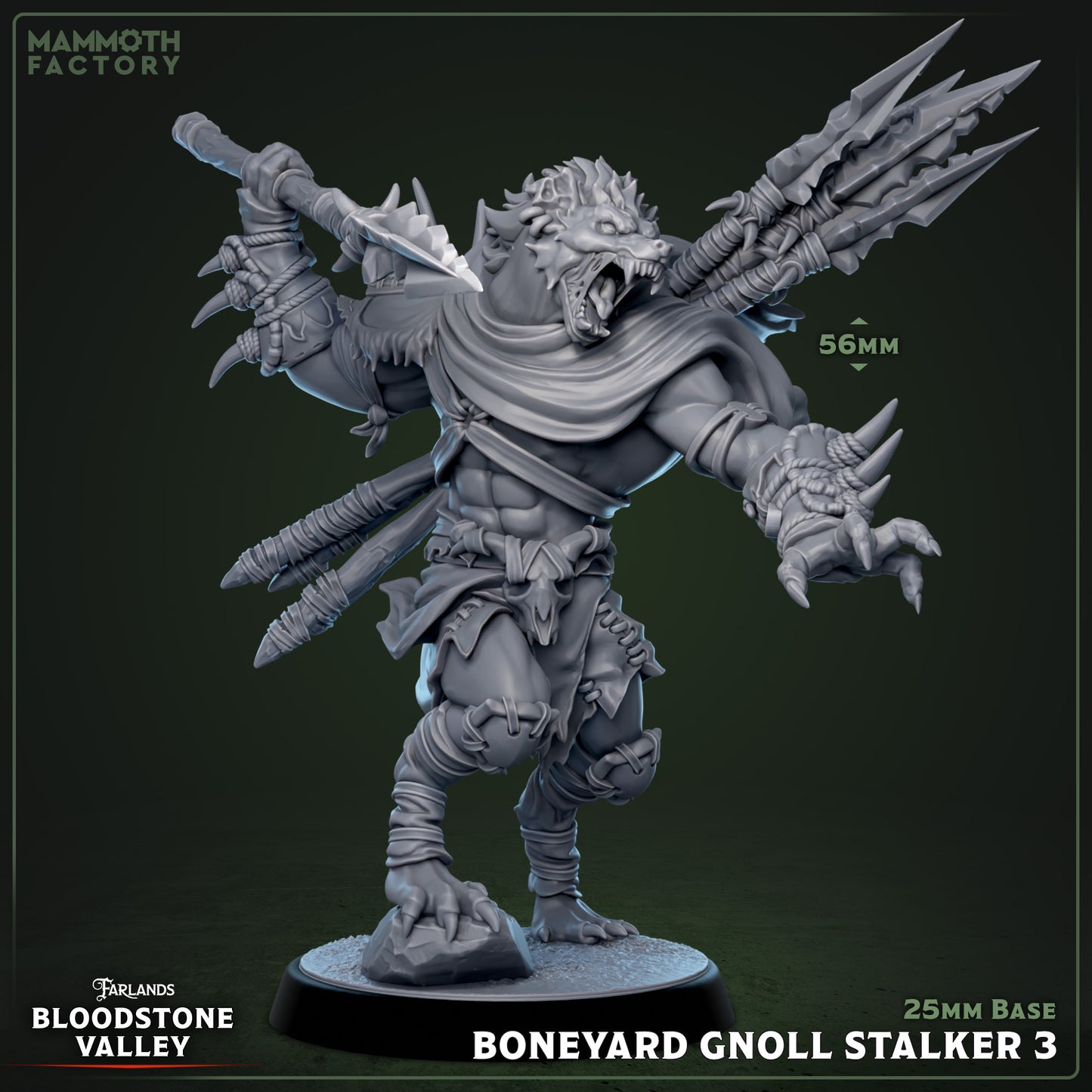 Boneyard Gnoll Stalker Variant C | Miniature