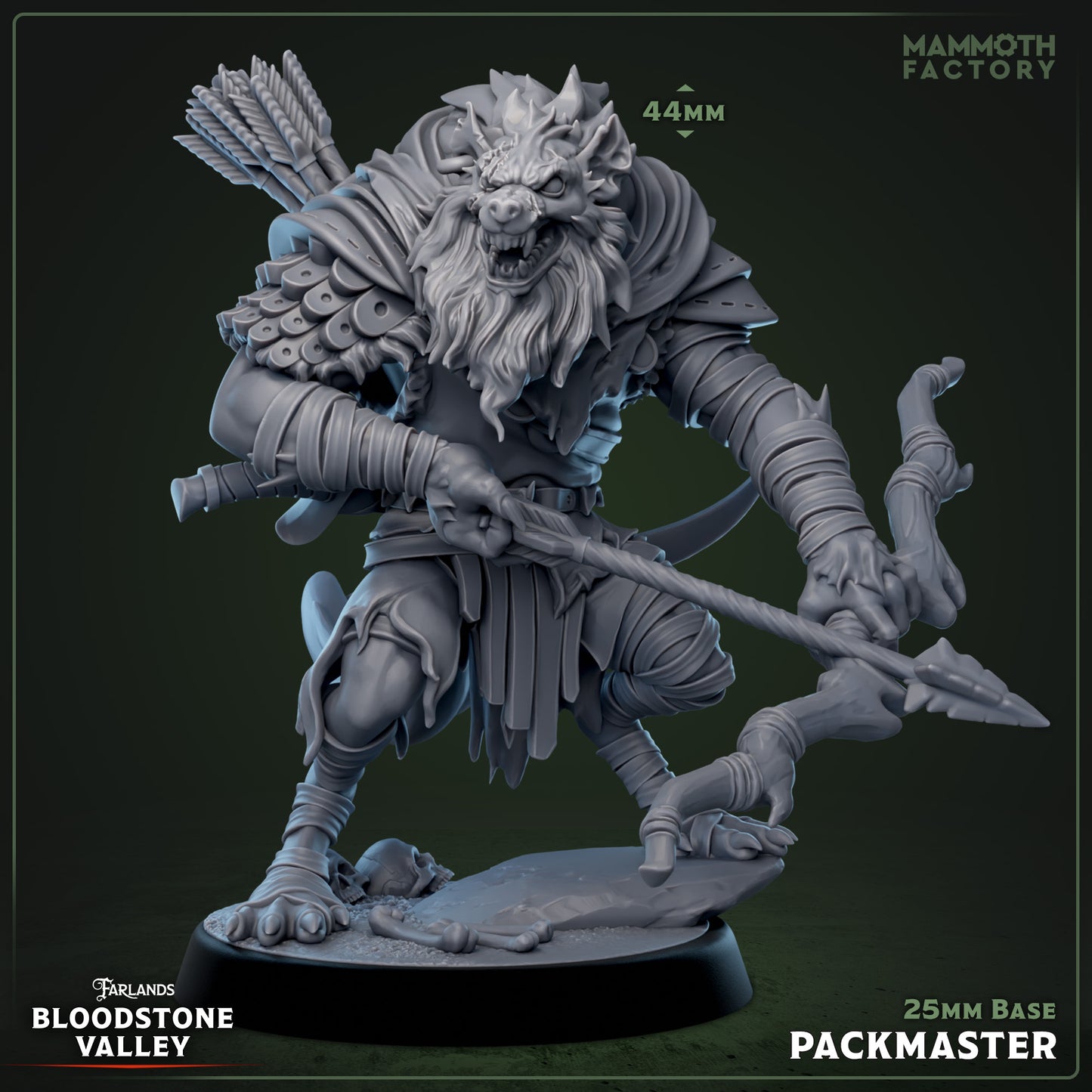 Boneyard Gnoll Packmaster | Miniature