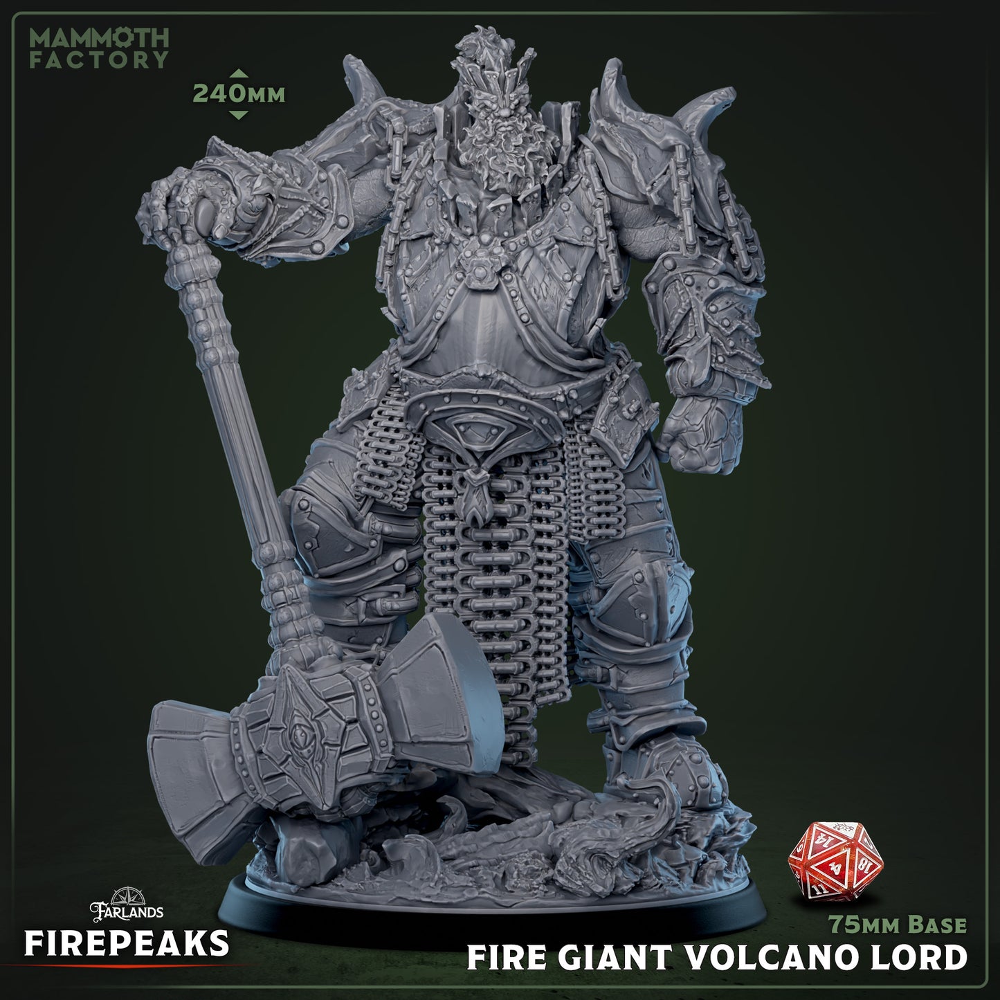 Fire Giant Volcano Lord Variant B | Miniature