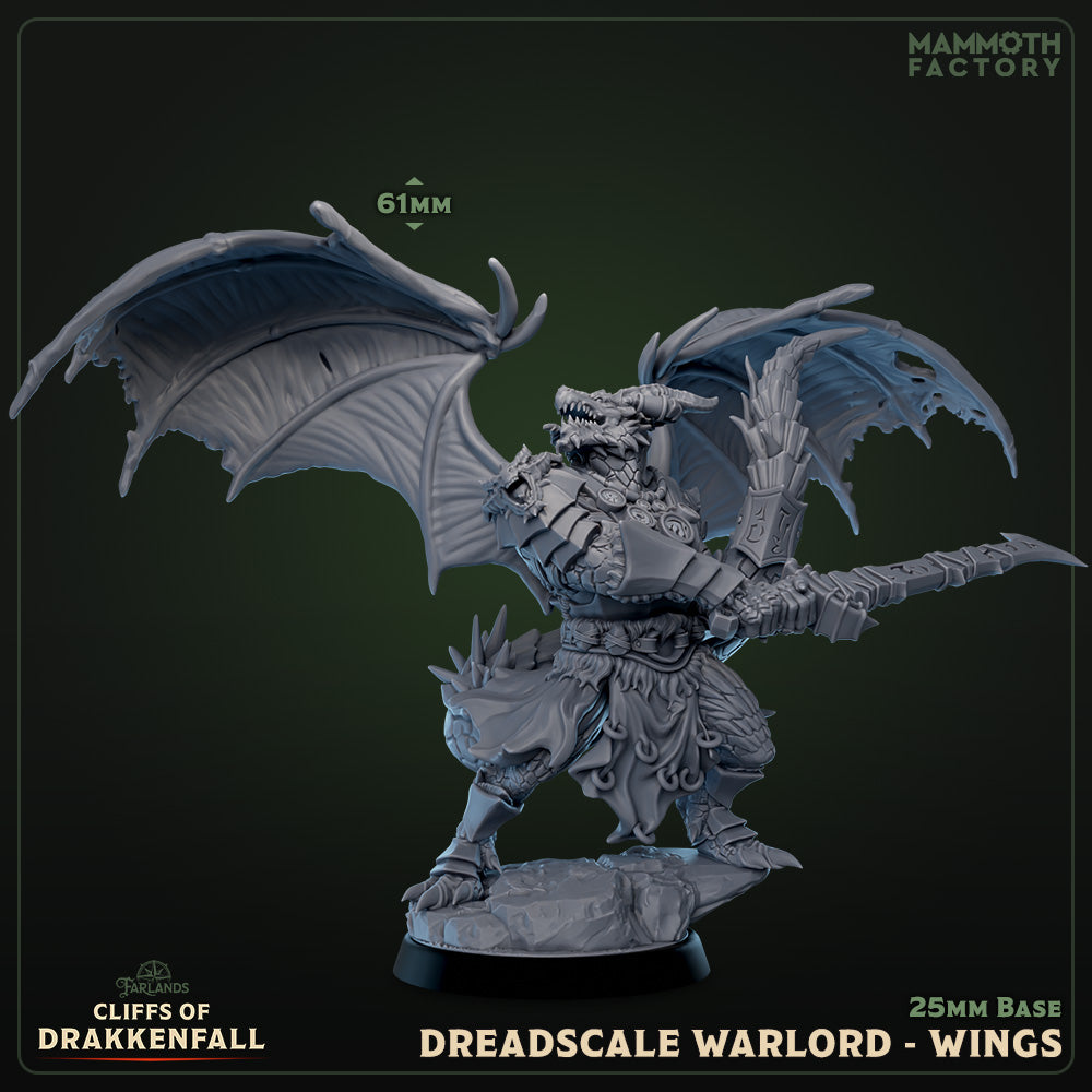 Dreadscale Warlord with Wings | Miniature