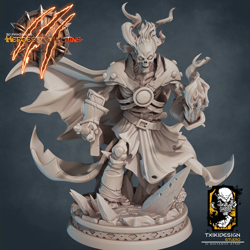 Fire Skeleton Captain | Miniature