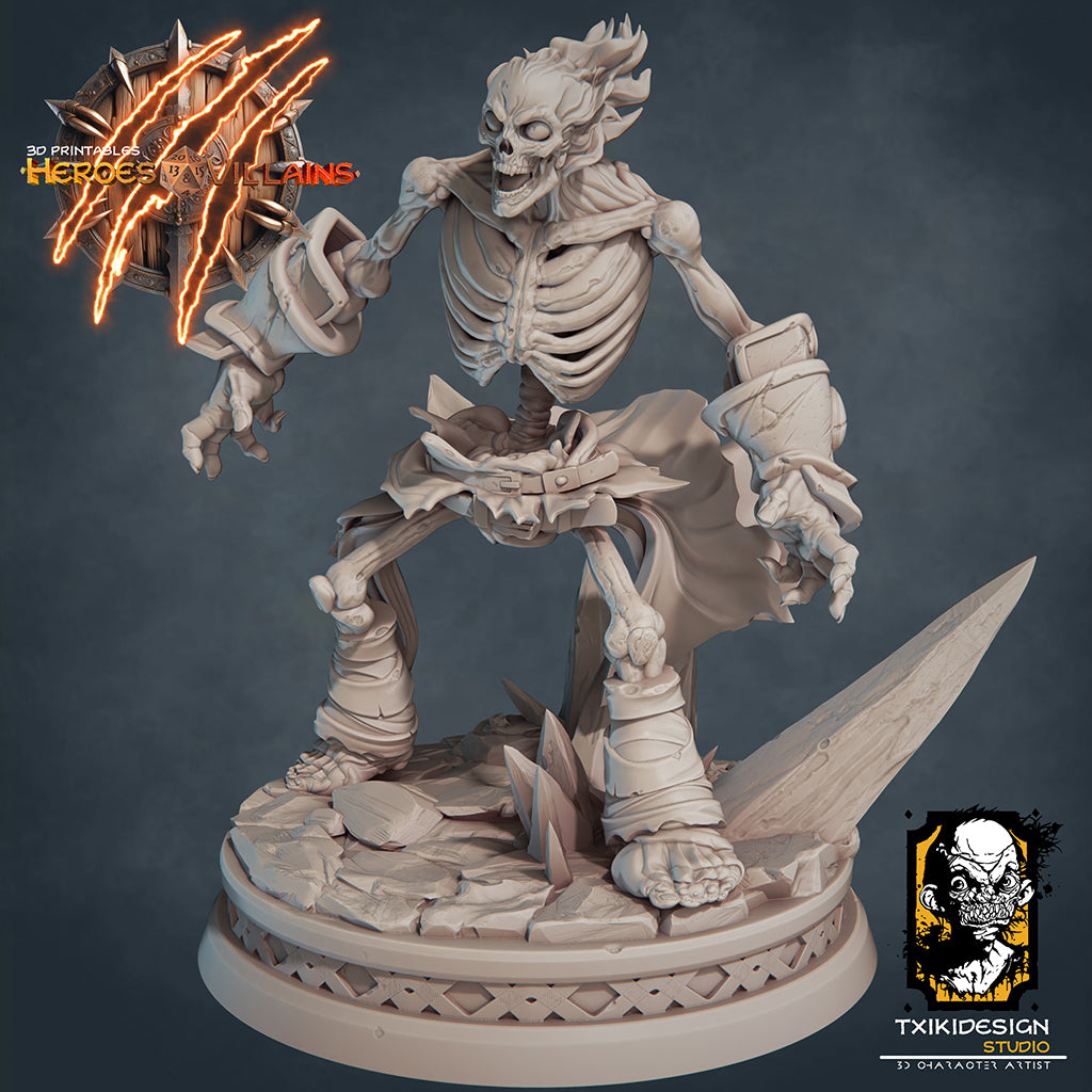 Fire Skeleton Warrior | Miniature