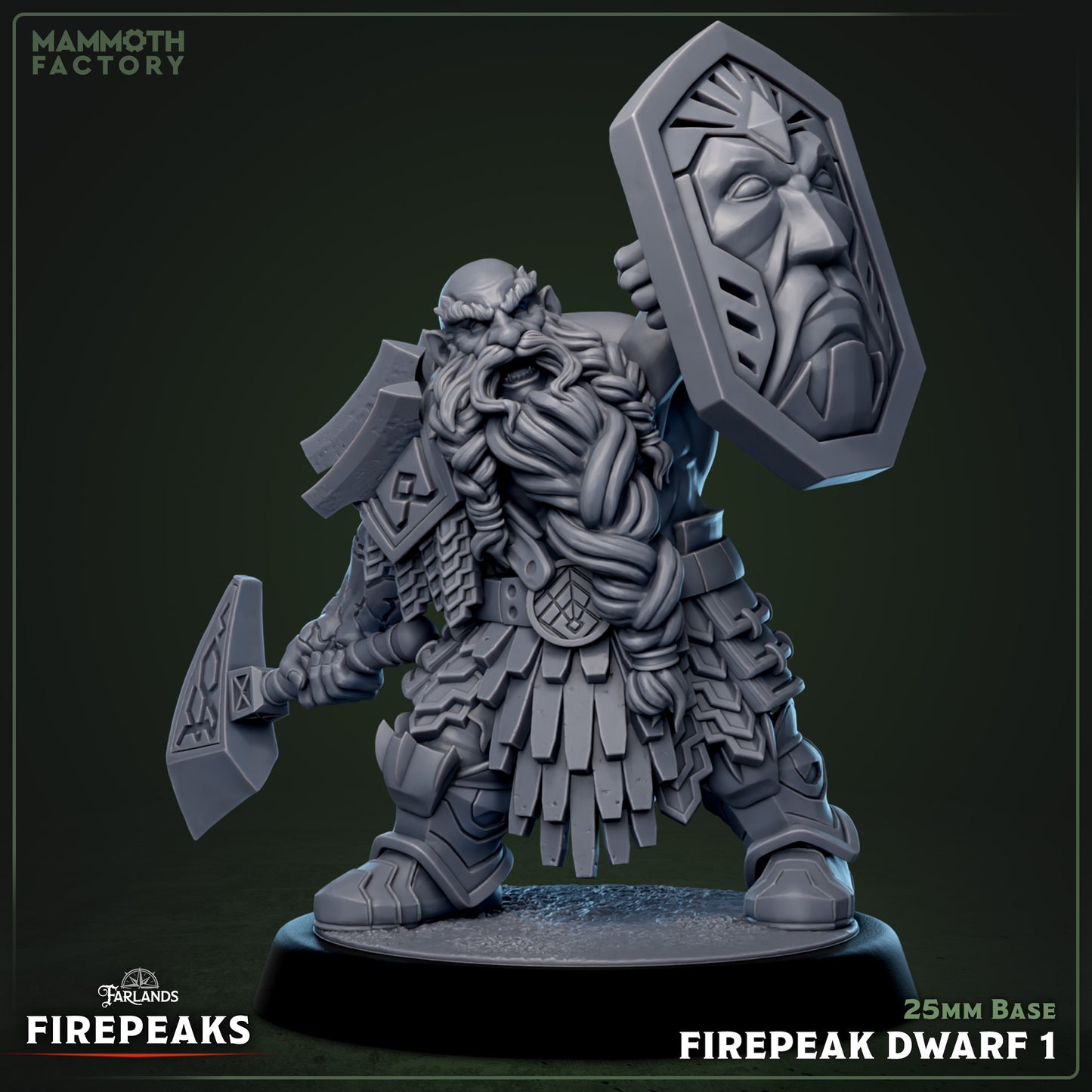 Firepeak Dwarf Variant A | Miniature
