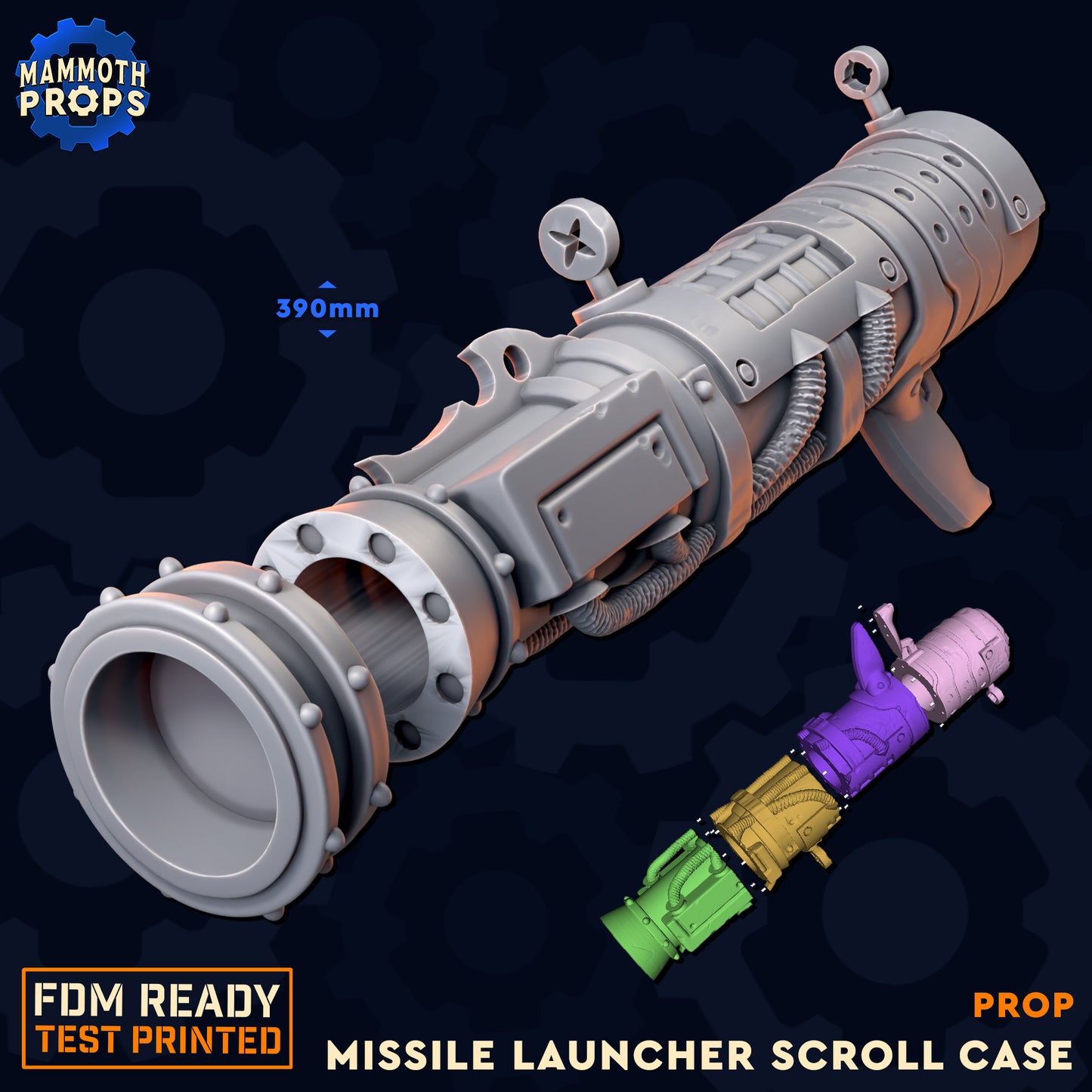 Rocket Launcher Scroll Case | Prop