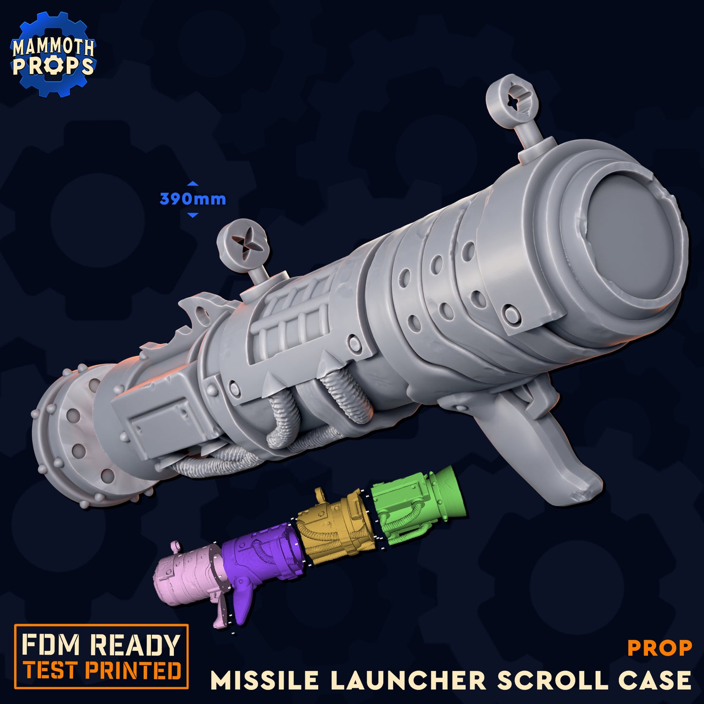 Rocket Launcher Scroll Case | Prop