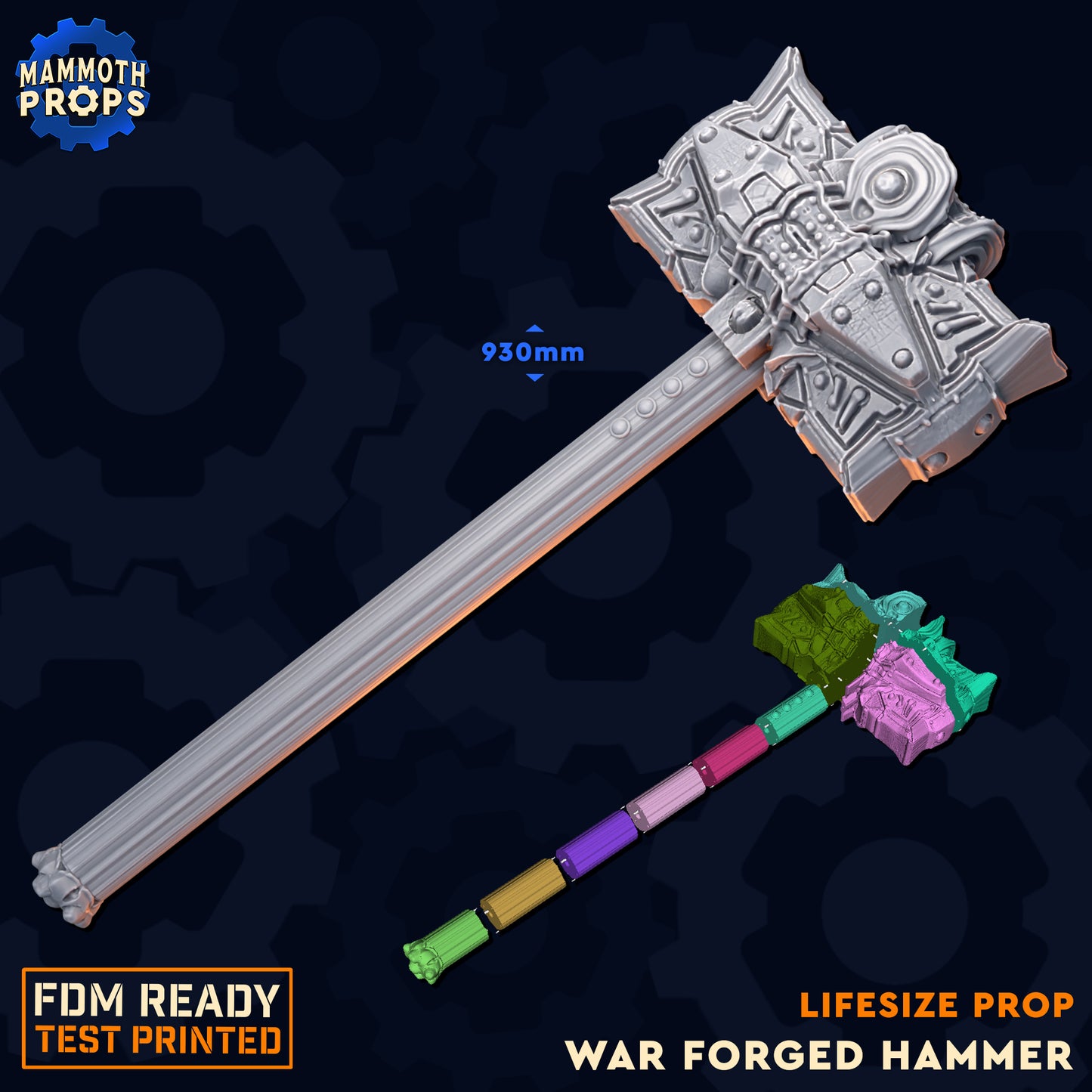 War Forge Hammer | Life-Size Prop