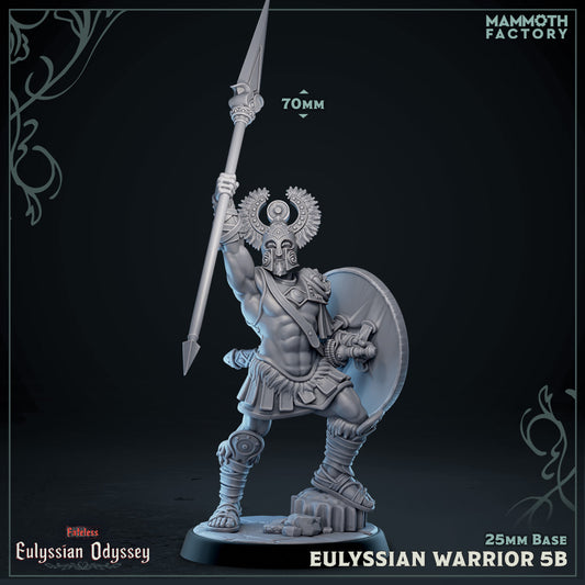 Eulyssian Warrior Spearman Variant E | Miniature