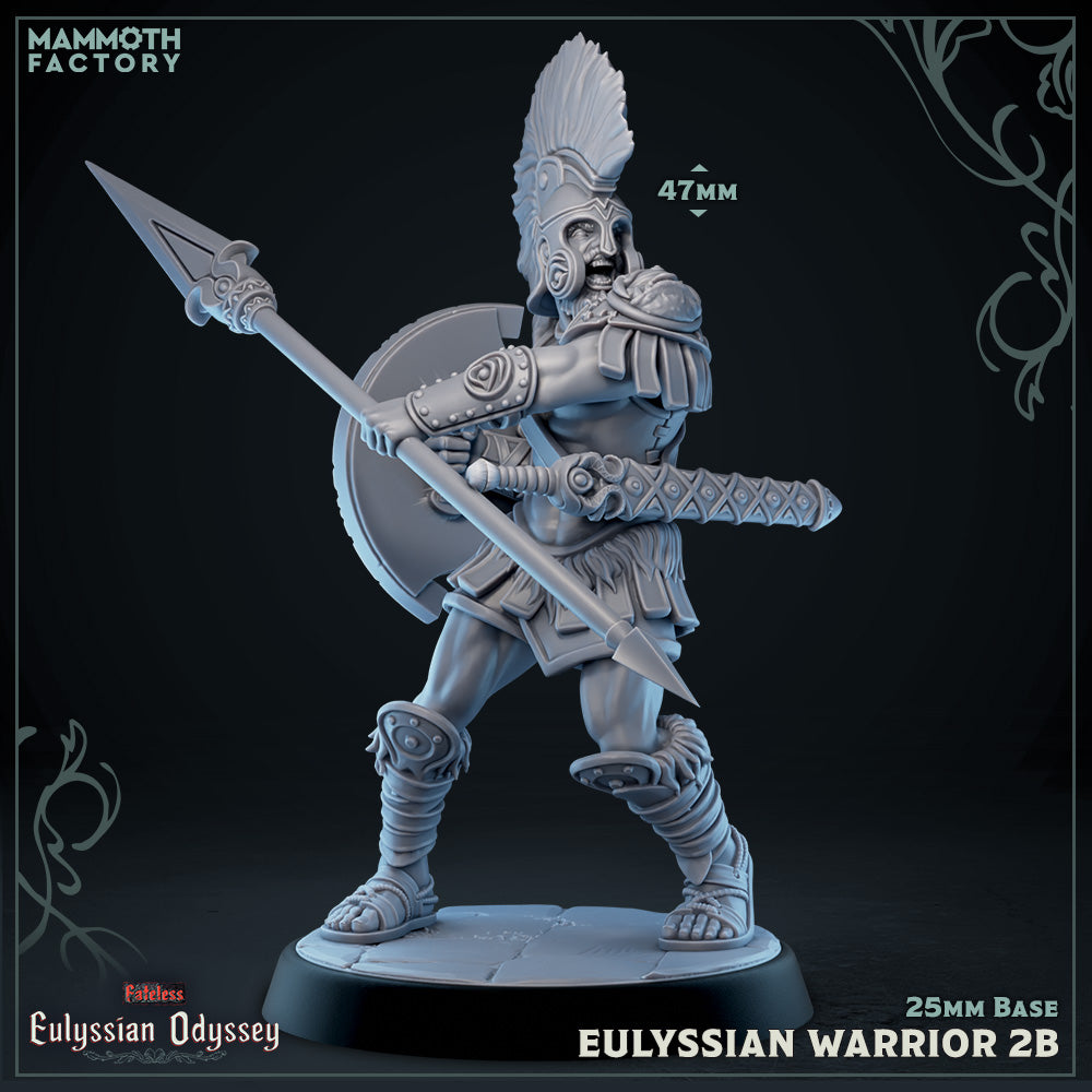 Eulyssian Warrior Spearman Variant B | Miniature