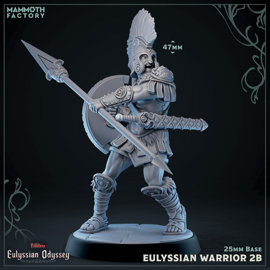 Eulyssian Warrior Spearman Variant B | Miniature