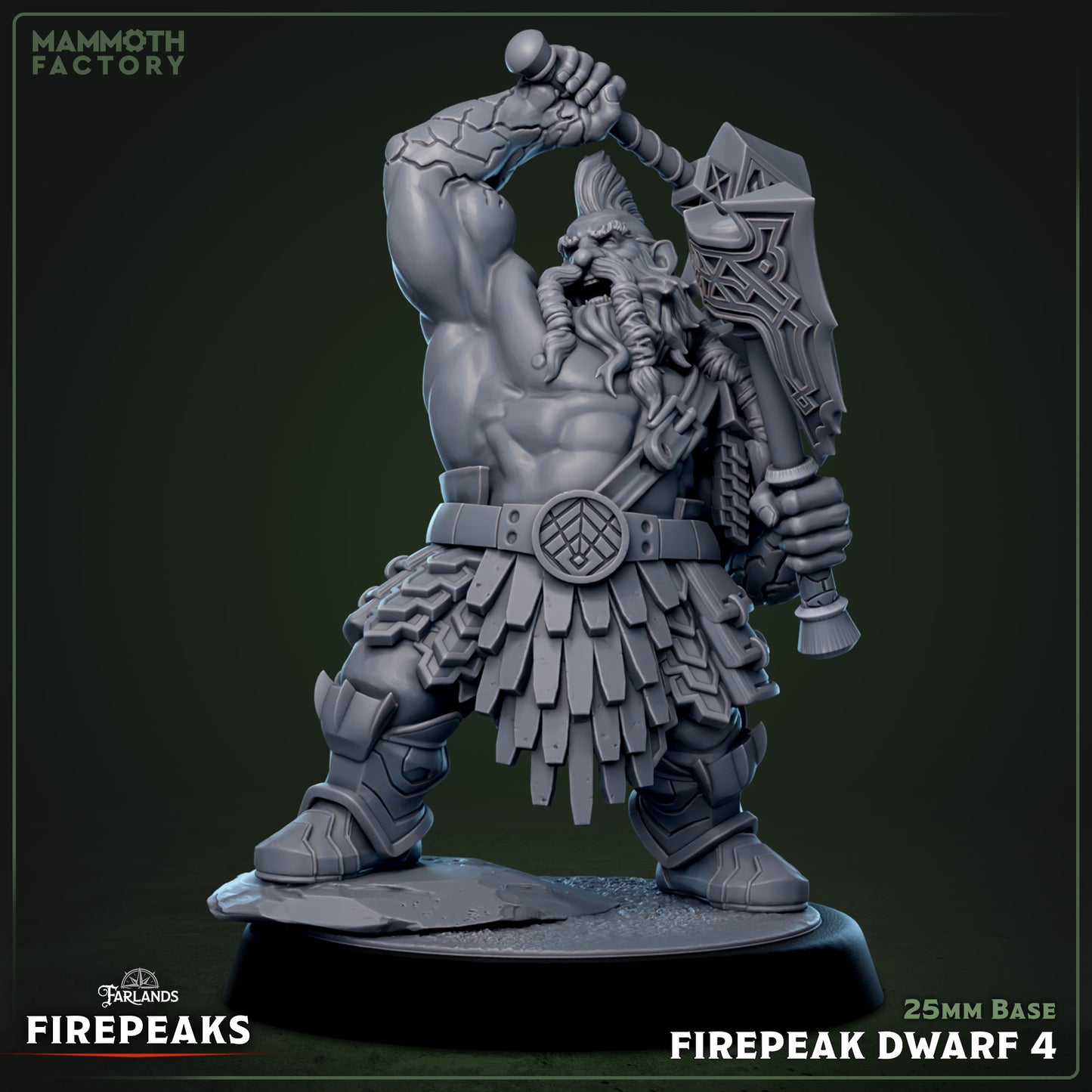 Firepeak Dwarf Variant D | Miniature