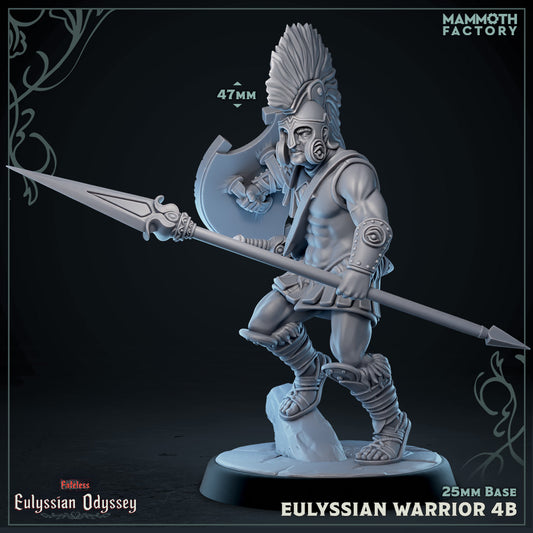 Eulyssian Warrior Spearman Variant D | Miniature