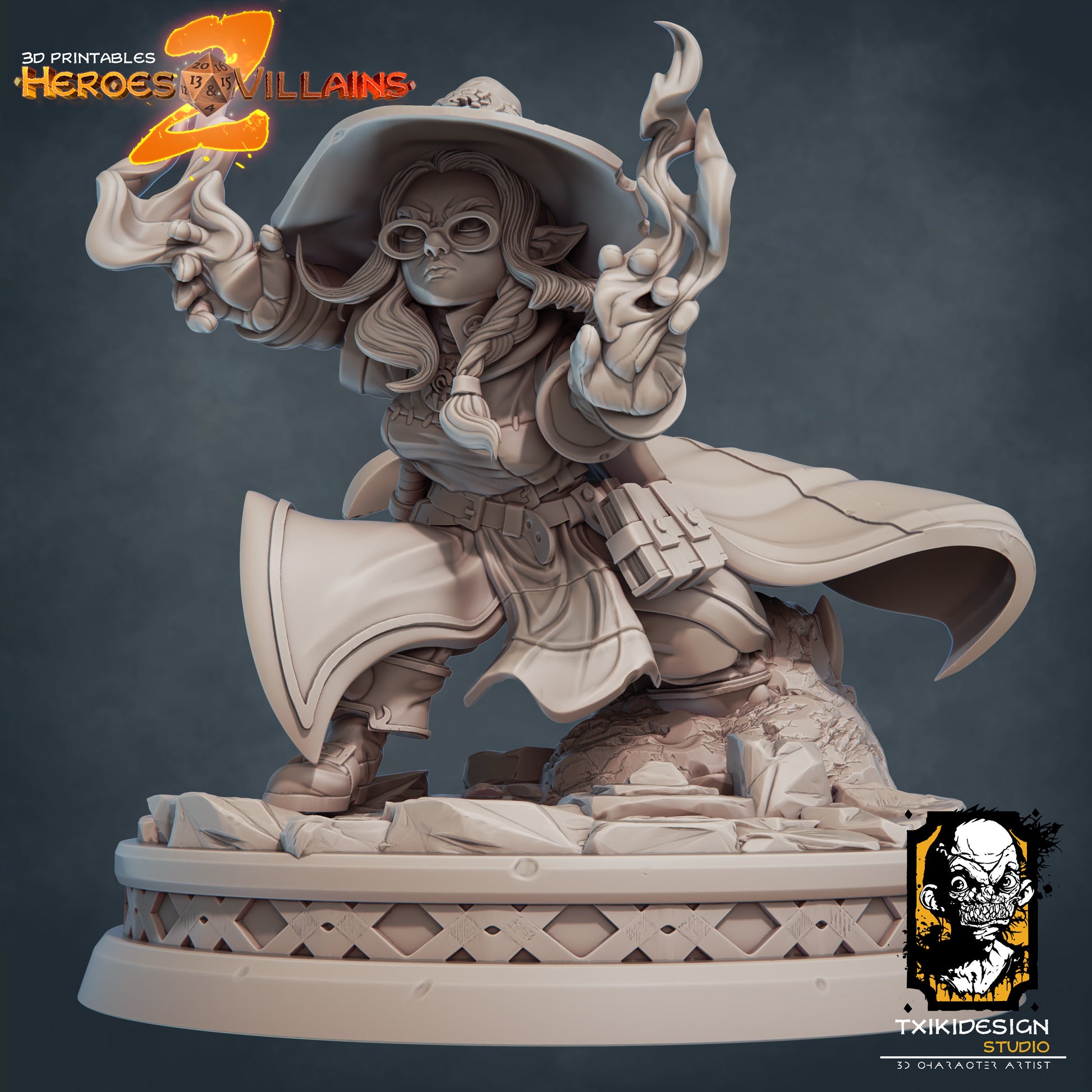 Sharadash the Wizard Halfling | Miniature