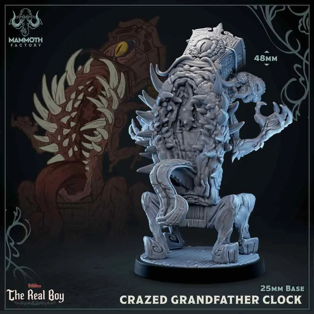 Crazed Grandfather Clock | Miniature