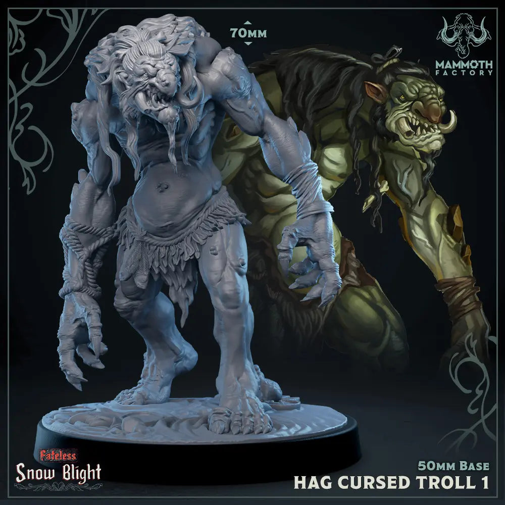 Hag Cused Troll Variant A | Miniature