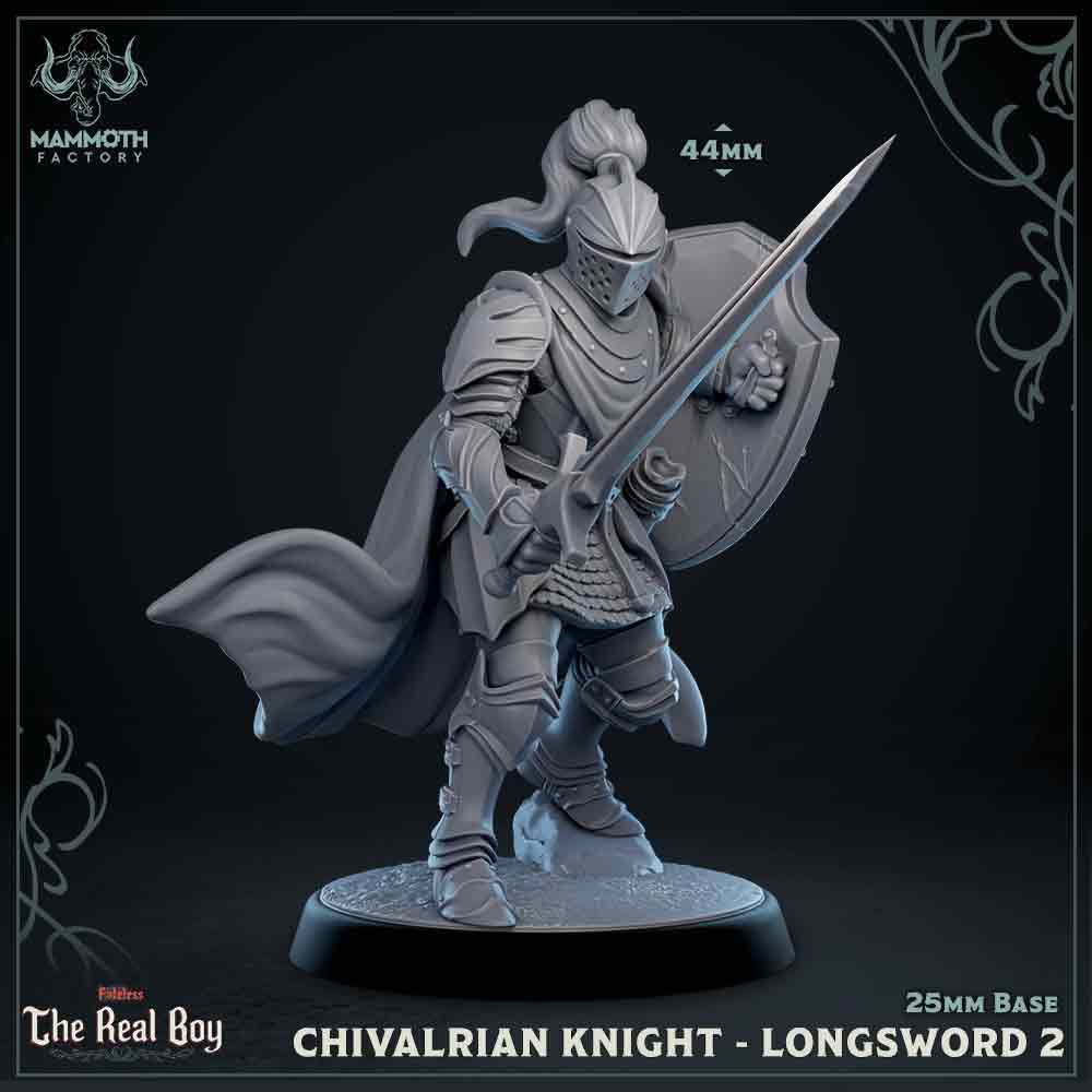 Chivalrain Knight with Longsword Variant B | Miniature