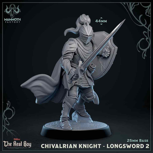 Chivalrain Knight with Longsword Variant B | Miniature