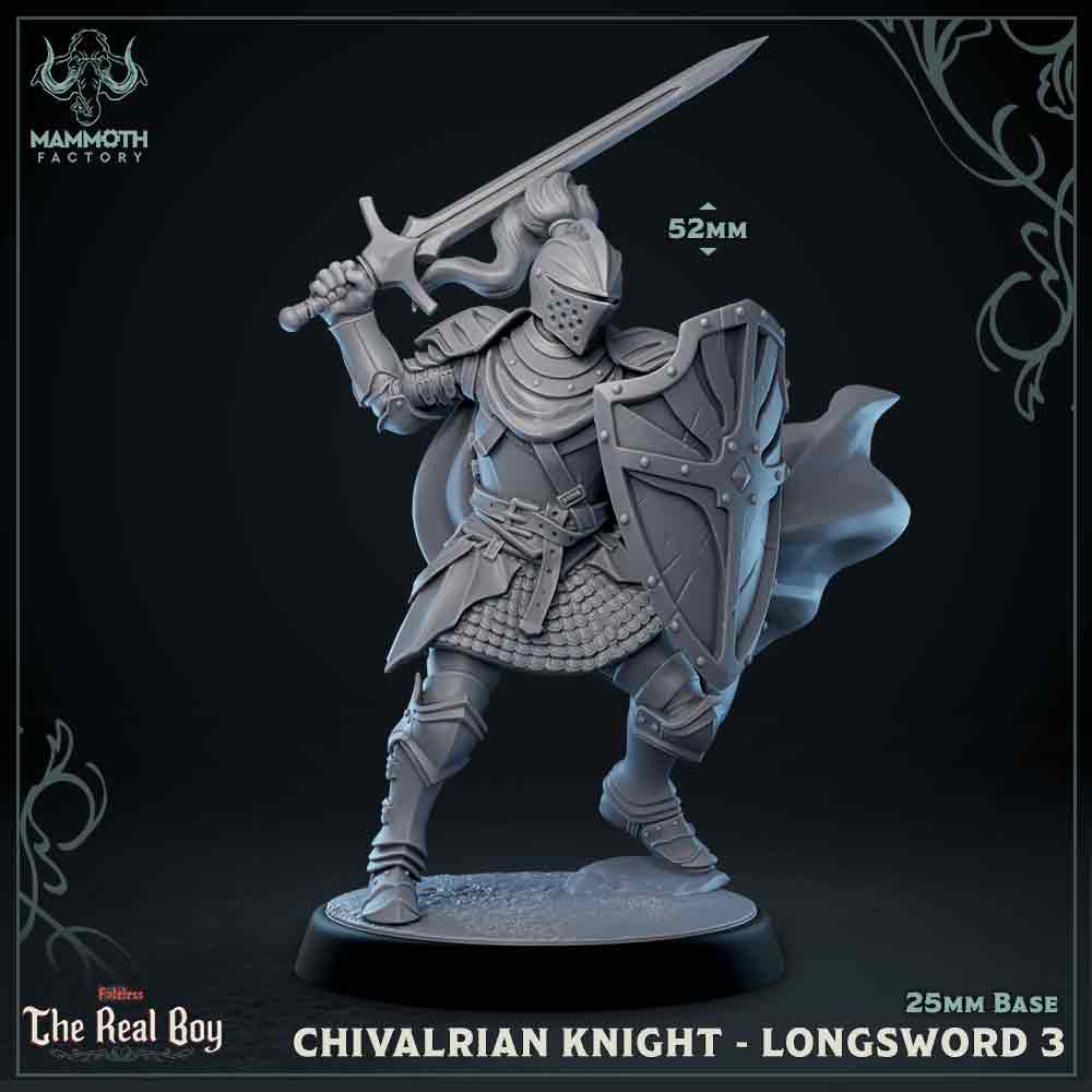 Chivalrain Knight with Longsword Variant C | Miniature