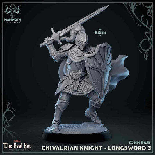 Chivalrain Knight with Longsword Variant C | Miniature