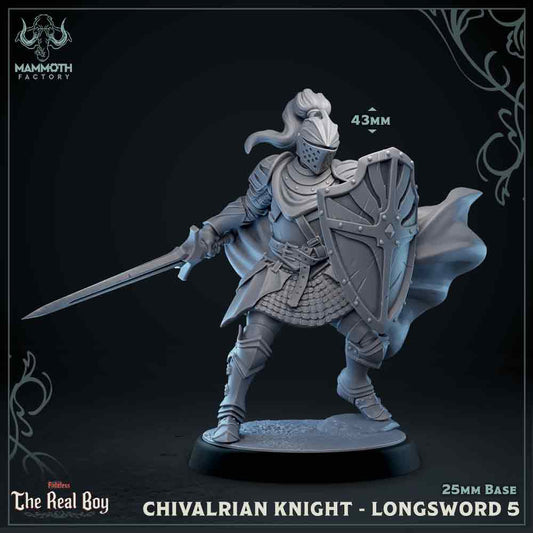 Chivalrain Knight with Longsword Variant E | Miniature