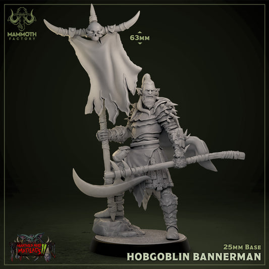 Marsh Hobgoblin Bannerman | Miniature