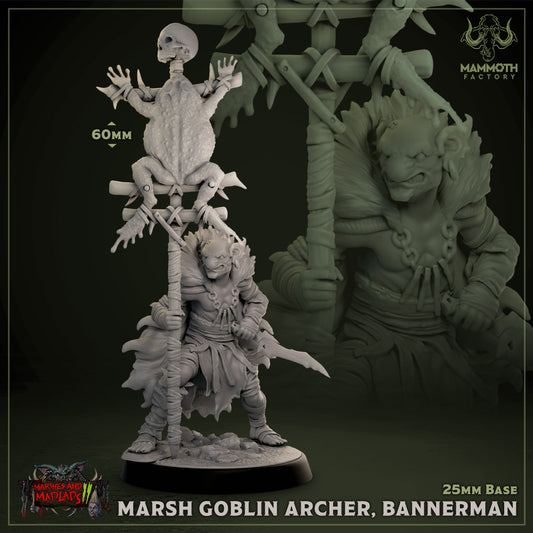 Marsh Goblin Bannerman | Miniature