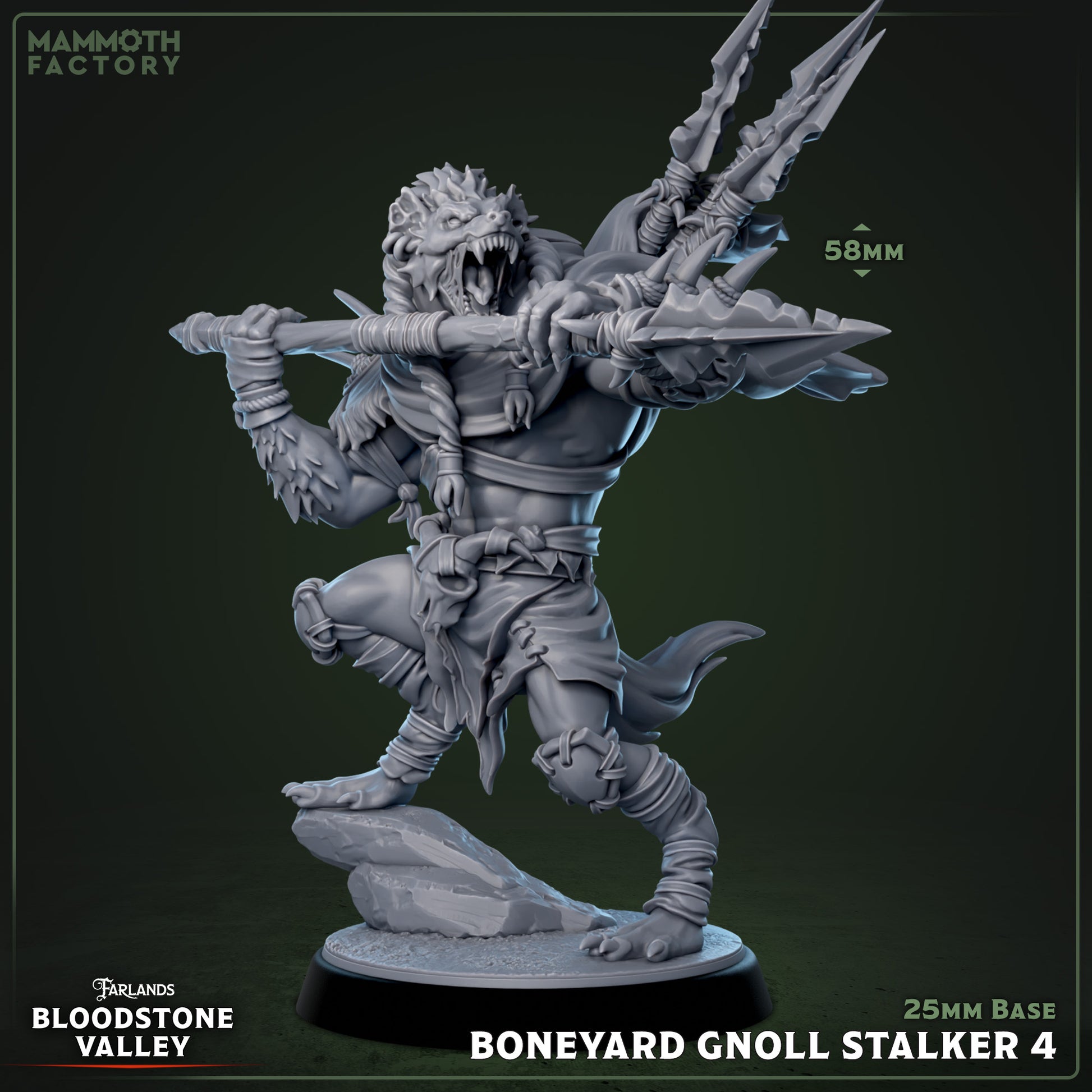 Boneyard Gnoll Stalker Variant D | Miniature