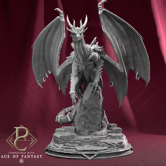 Bolgalok the Eternal Dragon & Rider Variant A | Miniature