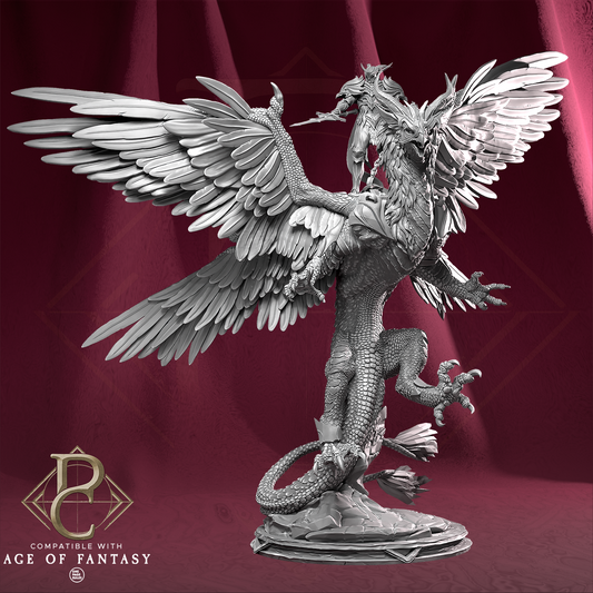 Askander Feather Terror Bird & Rider | Miniature