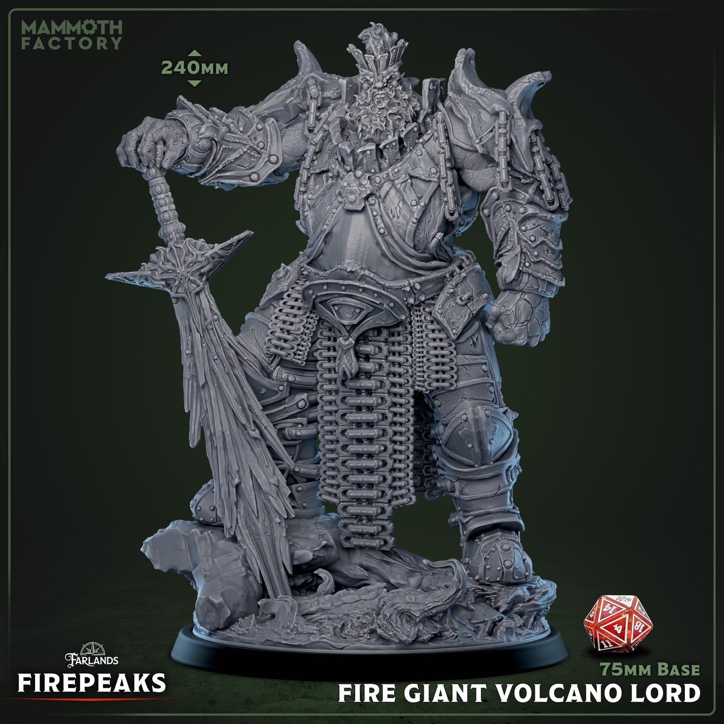 Fire Giant Volcano Lord Variant A | Miniature