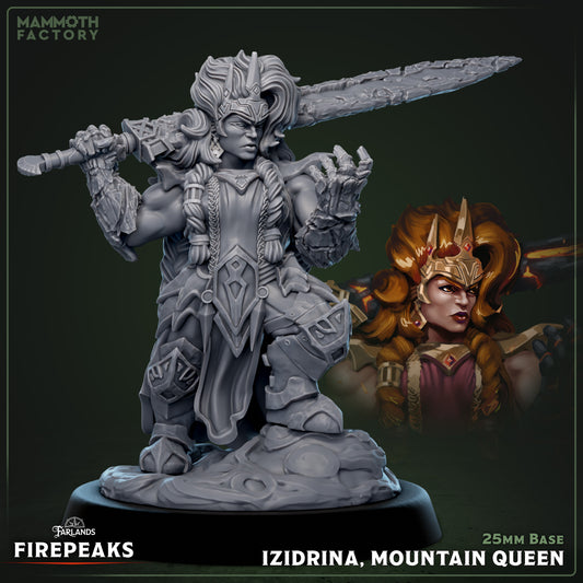 Izidrina the Mountain Queen | Miniature