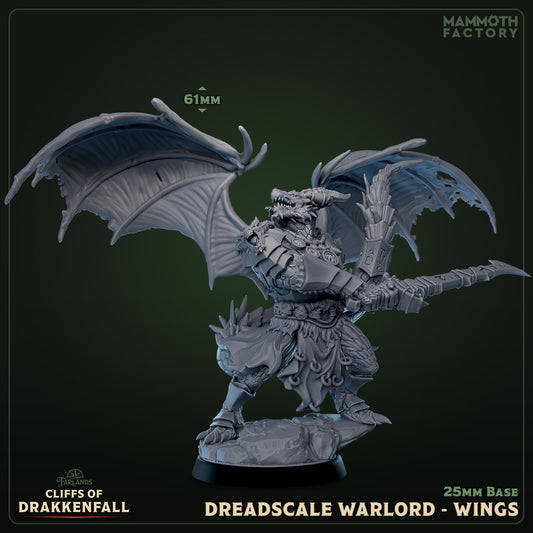 Dreadscale Warlord with Wings | Miniature
