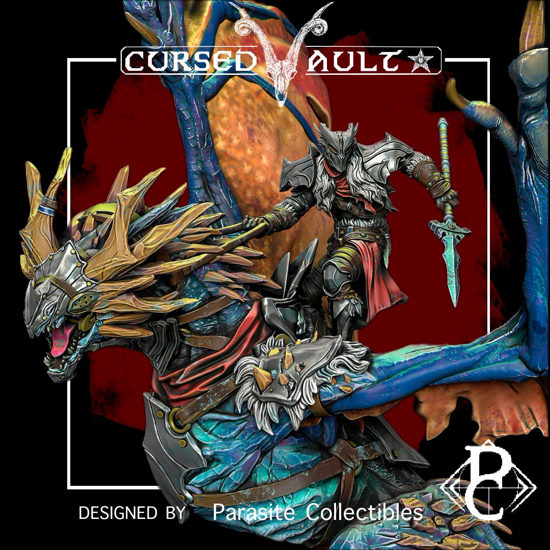 Lanceritros Frostbound Wyvrn & Rider | Miniature