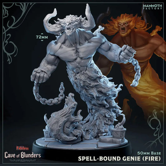Spell-Bound Fire Genie | Miniature