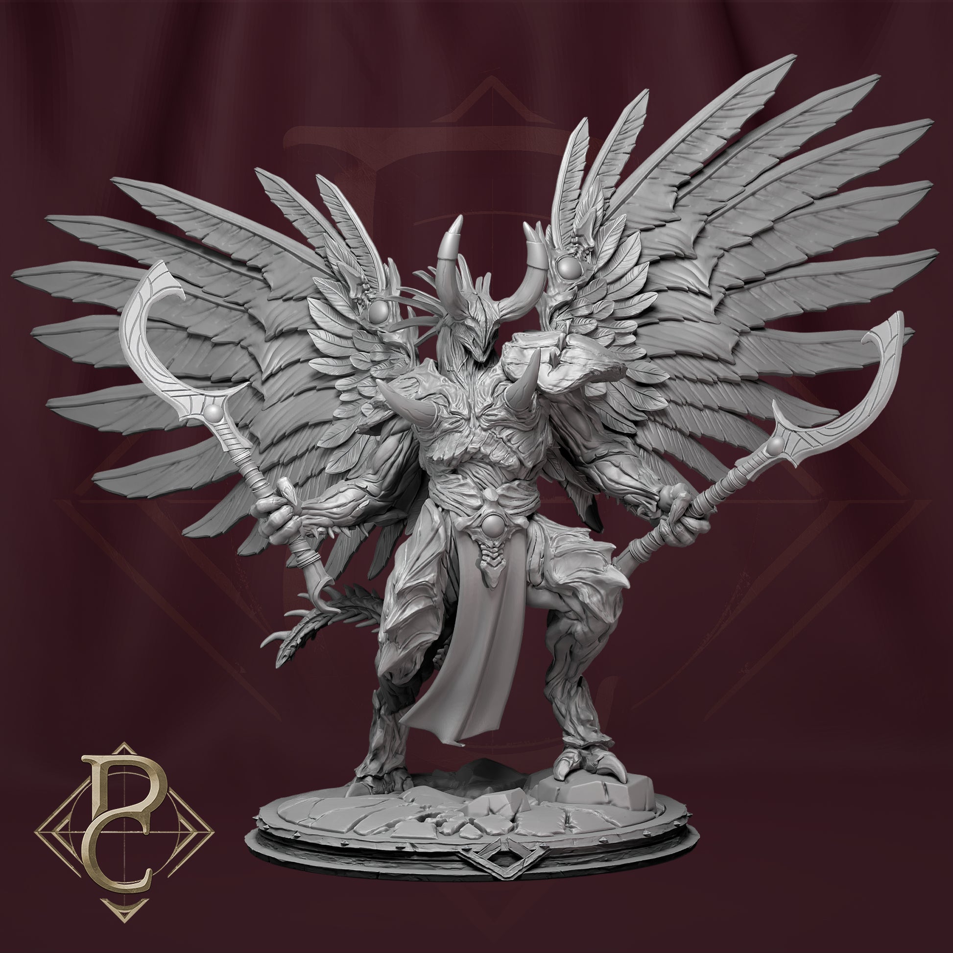 The Red Prince with Winged | Miniature